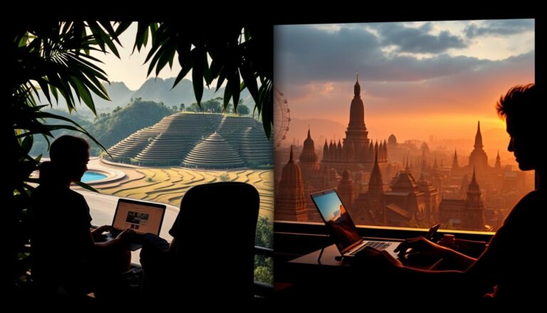 Compare Bali versus Chiang Mai for optimal digital nomad living.