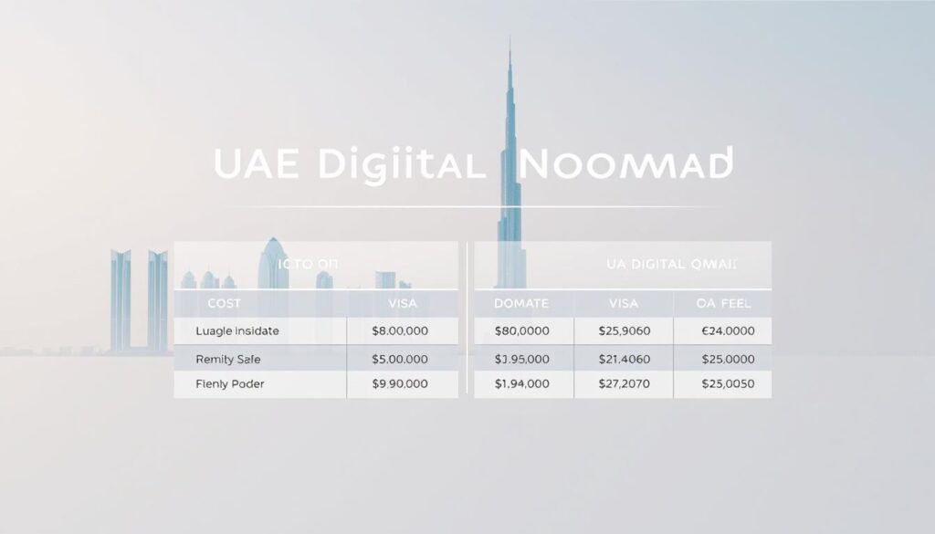 UAE Digital Nomad Visa Fees